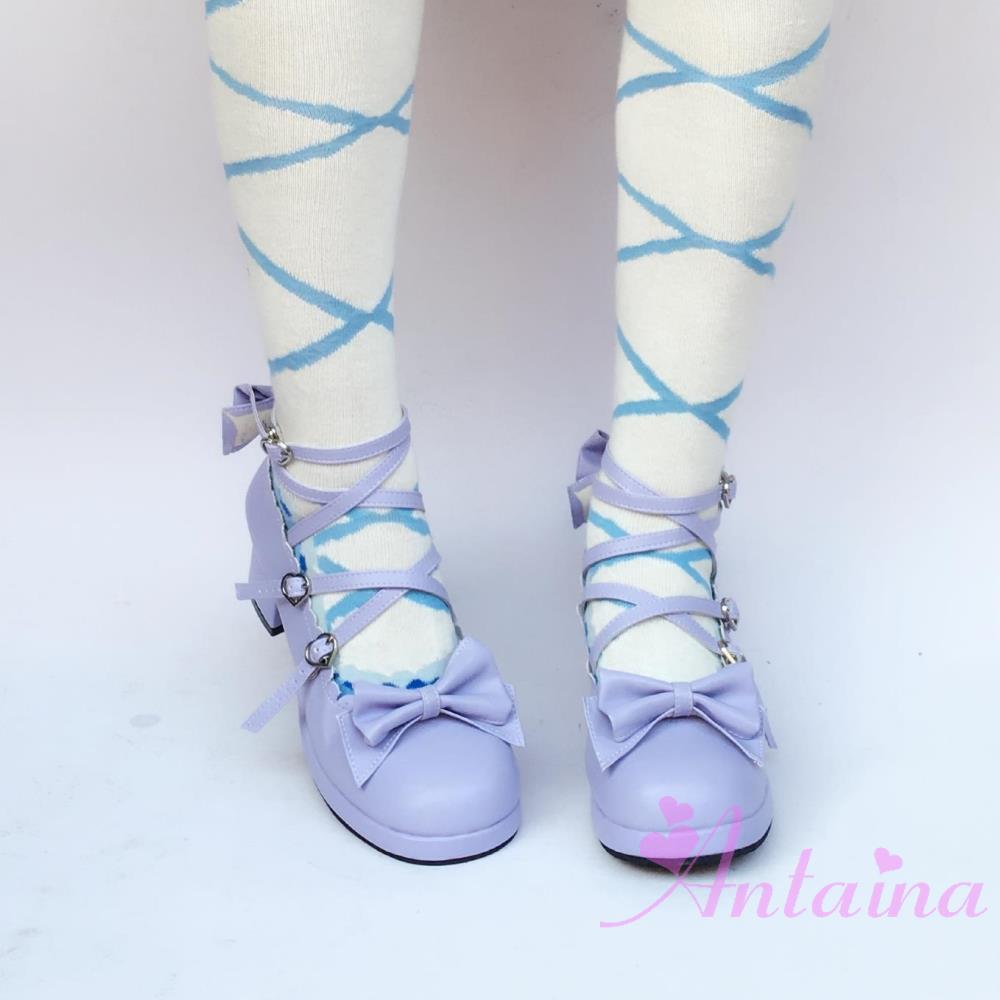 Lolita Bow Strap Shoes, Multicolors - image 17