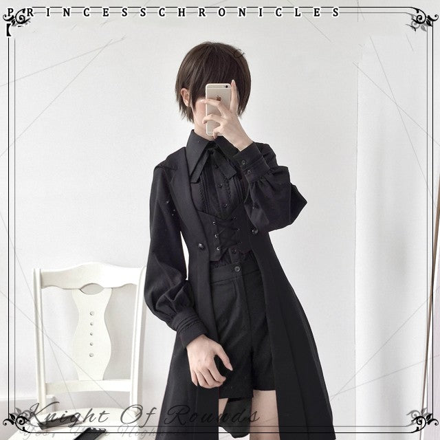 The Night Prelude Medieval Ouji Lolita Long Vest - image 14