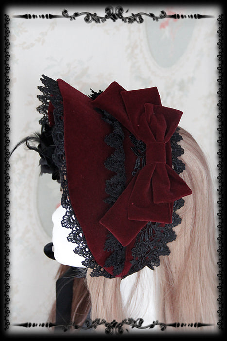 Rose Sanctuary - Gothic Lolita Bonnet - image 6