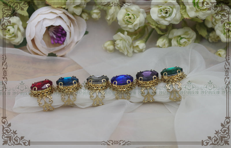 Lolita Pearl Necklace, Gemstone Pendant and Matching Ring Collection - image 27