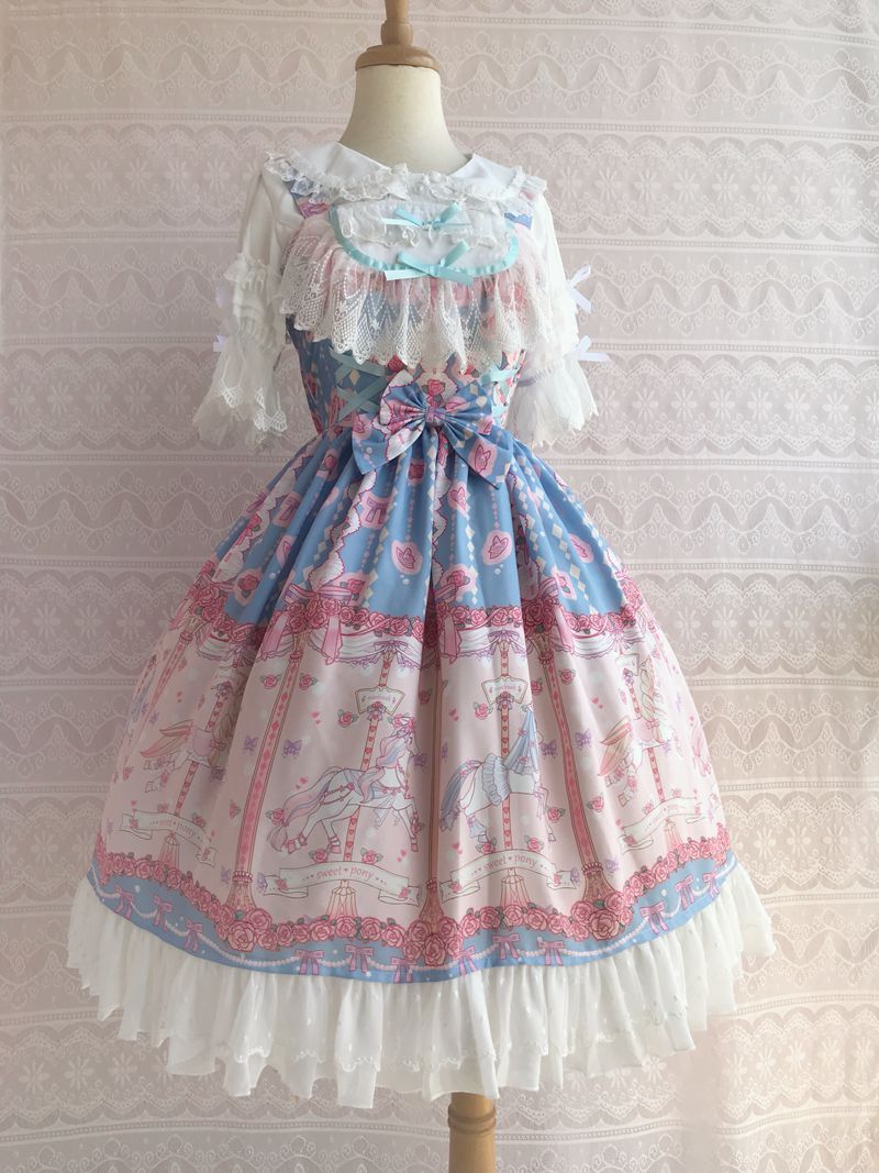 Rose Carousel - Chiffon JSK Dress - image 2
