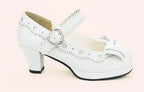 Sweet Lolita Heel Shoes Butterfly Bow Shoes - image 8