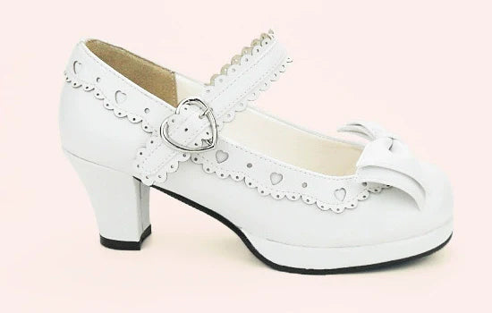 Sweet Lolita Heel Shoes Butterfly Bow Shoes - image 8
