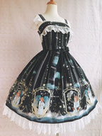 Oriel's Blessing - Angel-themed Printed Lolita JSK Dress - image 9