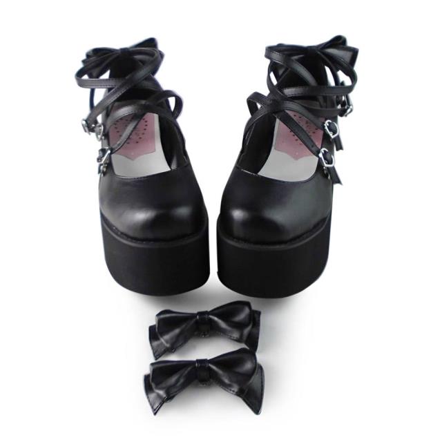 Lolita Bow Platform Shoes Multiple Colors - image 18