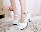 Shattered Star Steps - Sweet Lolita Cute Students Round Toe High Thick Heel - image 26