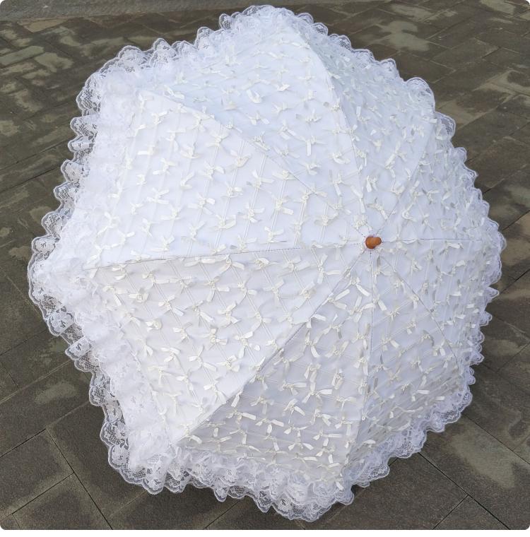 Foldable Sunscreen Princess Lolita Parasol with Bows - image 12