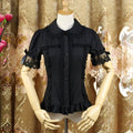 Sweet Lolita Shirt Short Sleeve Chiffon Blouse - image 2