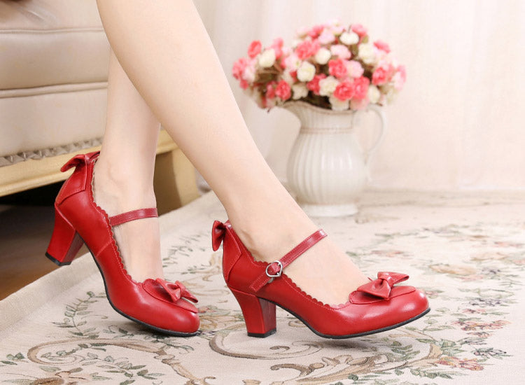 Kawaii Lolita Round Toe Shoes - image 12