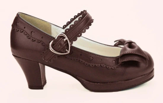 Sweet Lolita Heel Shoes Butterfly Bow Shoes - image 12
