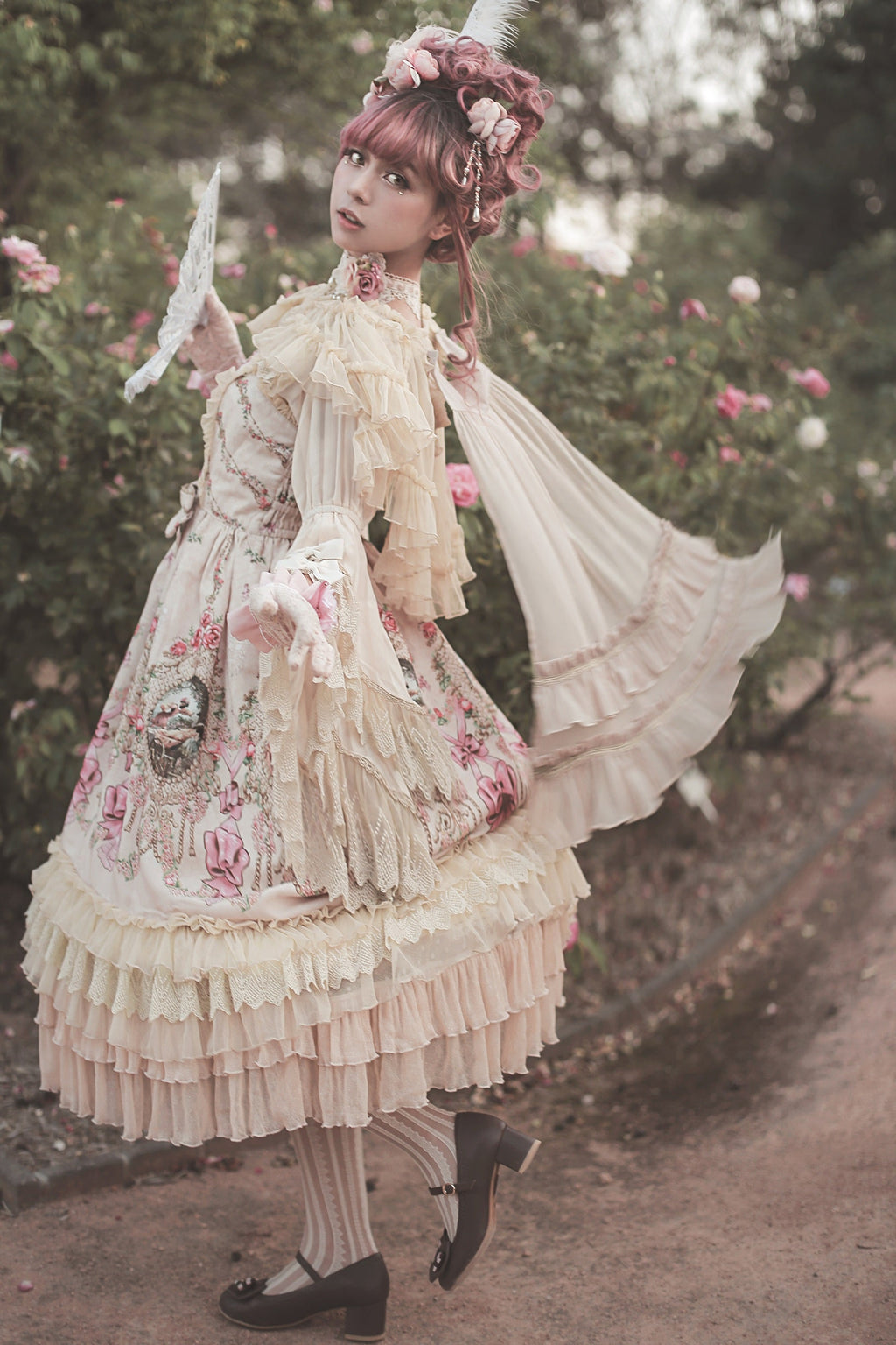 Fairytale Town Prom - Printed Tea Party Classic Lolita JSK Suit - image 12