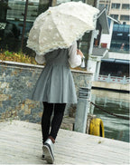 Foldable Lolita Parasol, Sunscreen Lace Flounce Multicolors - image 10