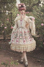 Fairytale Town Prom - Printed Tea Party Classic Lolita JSK Suit - image 1