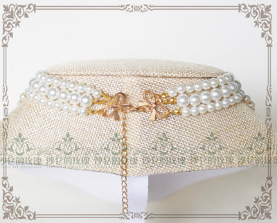 Lolita Pearl Necklace, Gemstone Pendant and Matching Ring Collection - image 25