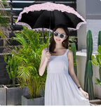 Foldable Princess Lolita Sequin Sun Parasol - image 9