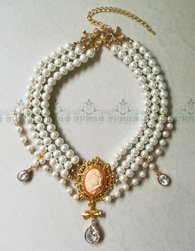 Classic Lolita Tiered Pearl Chain - image 10