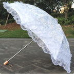 Foldable Princess Lolita Sequin Sun Parasol - image 17