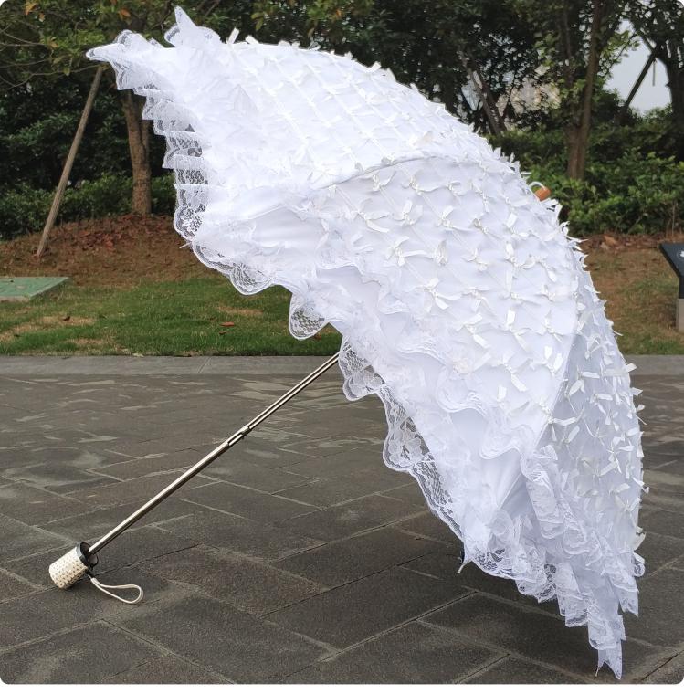 Foldable Sunscreen Princess Lolita Parasol with Bows - image 10