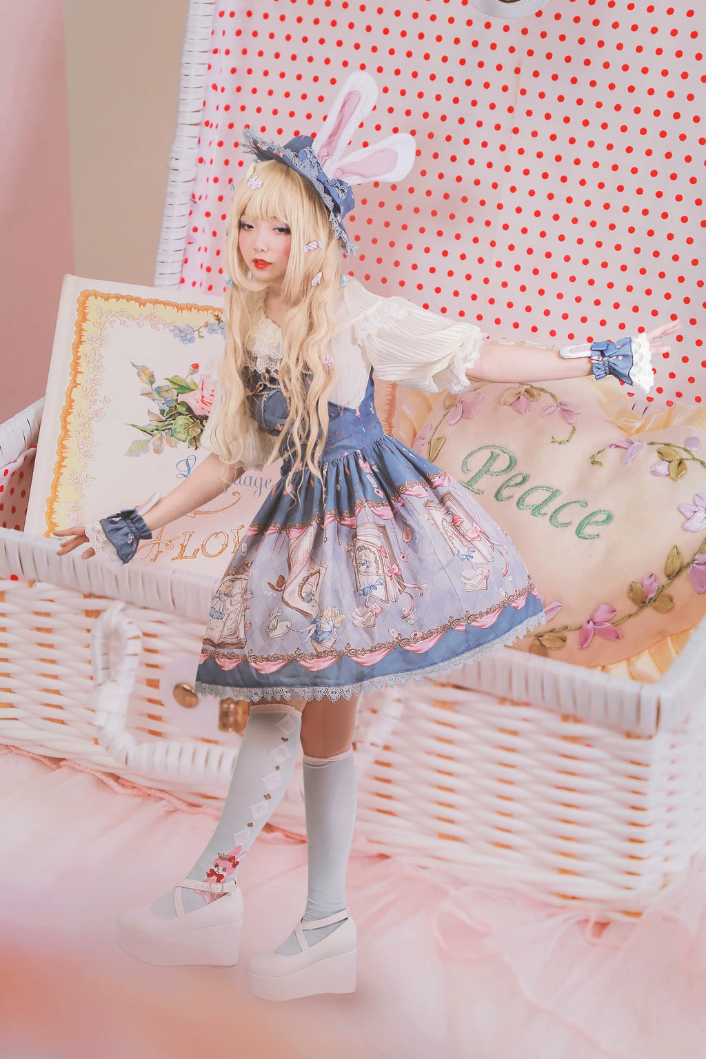 Sweet Lolita Accessories Bonnet KC Socks Beret - image 15