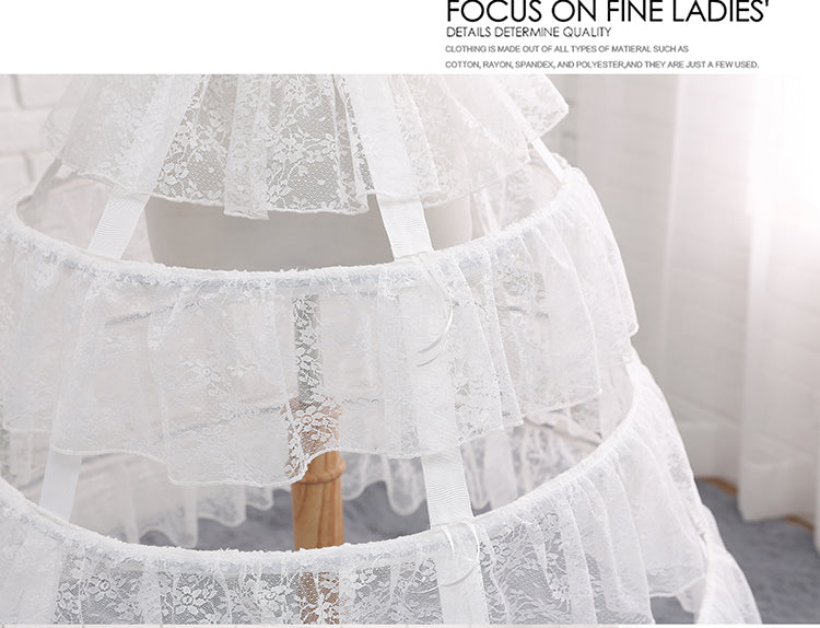 Adjustable Hollowed-out Cool Lolita Petticoat - image 5