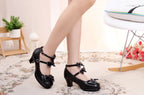 Gott Melody - Round-head Bowtie Leather Lolita Shoes - image 10