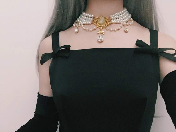 Classic Lolita Tiered Pearl Chain - image 14