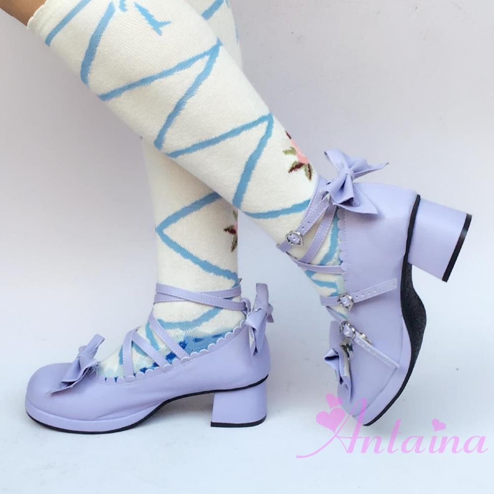 Lolita Bow Strap Shoes, Multicolors - image 12