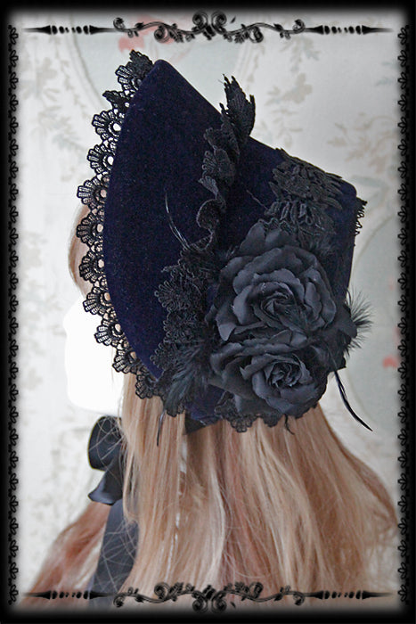 Rose Sanctuary - Gothic Lolita Bonnet - image 3