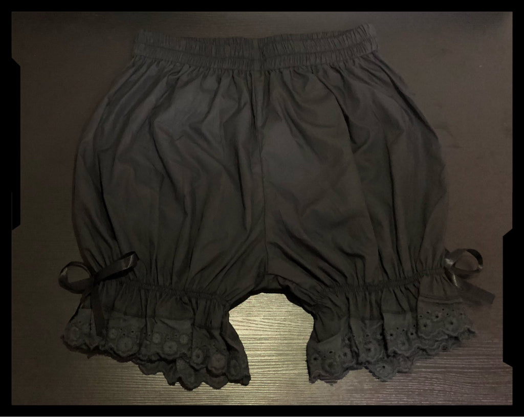 Daily Cotton Lolita Bloomers, Black and White - image 4