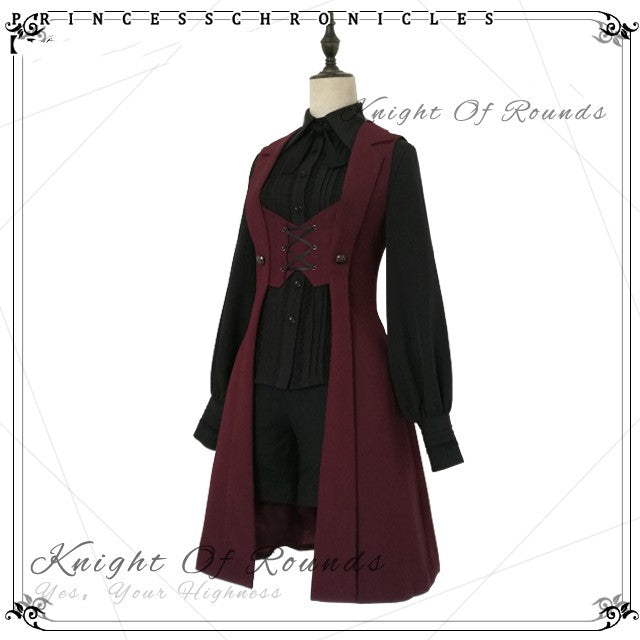The Night Prelude Medieval Ouji Lolita Long Vest - image 3