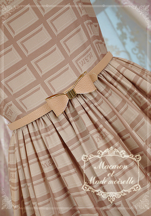 Le Chocolat - Elegant Lolita Macaron Chocolate Series JSK Dress - image 8