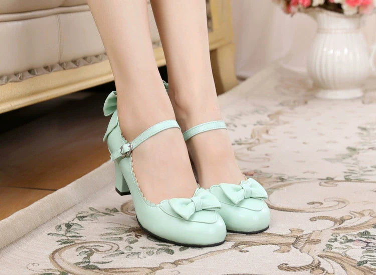 Kawaii Lolita Round Toe Shoes - image 10