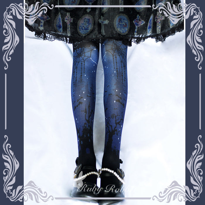 Ruby Rabbit Halloween Castle Gothic Lolita Pantyhose - image 6