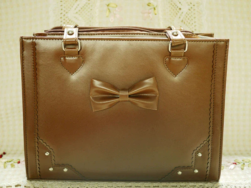 Solid Lolita Tote Bag With Large Capacity Customized Color - image 2