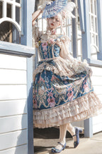 Fairytale Town Prom - Printed Tea Party Classic Lolita JSK Suit - image 26