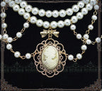 Manor Ball II - Retro Lolita Necklace Pearl Necklace - image 15