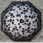 Foldable Princess Lolita Sequin Sun Parasol - image 21