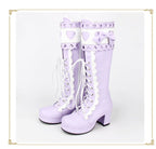 Sweet Multicolor Thick Heel Lolita Boots - image 3