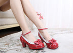 Shattered Star Steps - Sweet Lolita Cute Students Round Toe High Thick Heel - image 17