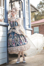 Fairytale Town Prom - Printed Tea Party Classic Lolita JSK Suit - image 20