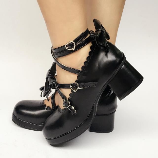 Lolita Bow Strap Shoes, Multicolors - image 23