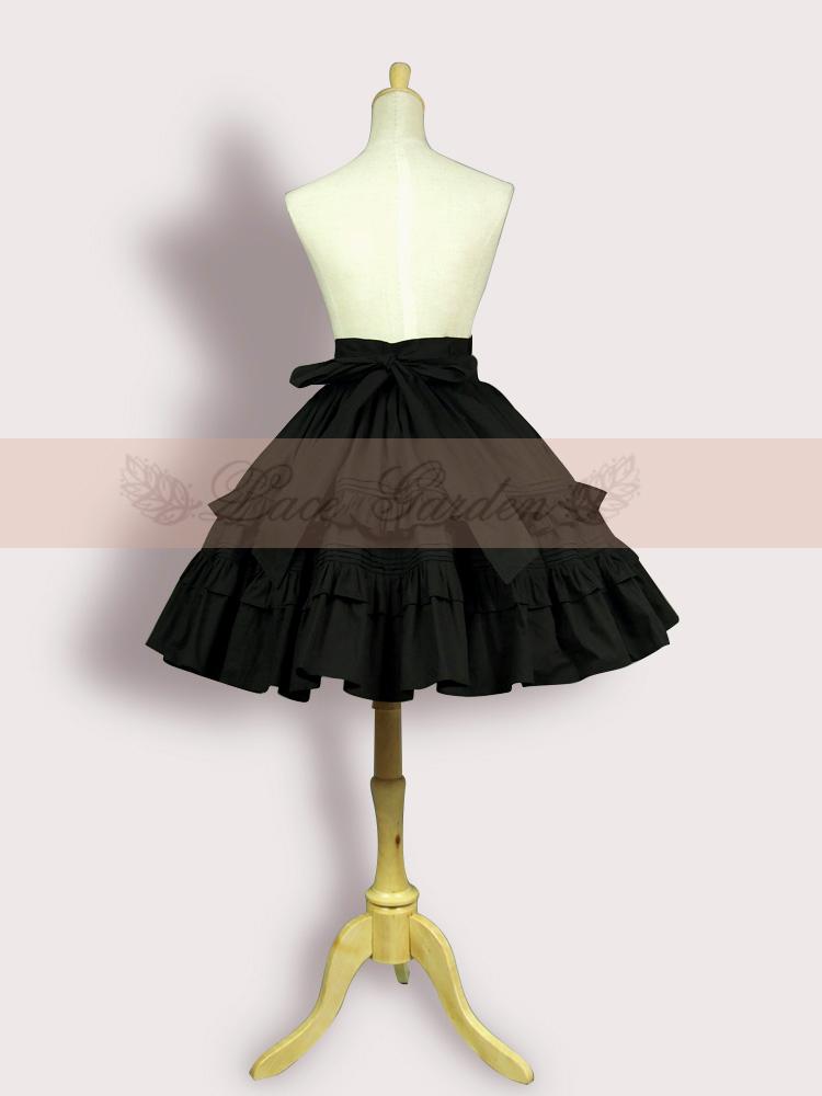 Classic Lolita Black SK Puffy Skirt - image 2