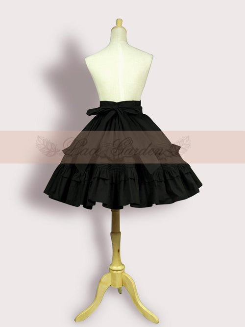 Classic Lolita Black SK Puffy Skirt - image 2