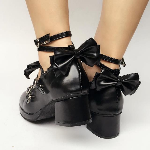 Lolita Bow Strap Shoes, Multicolors - image 22