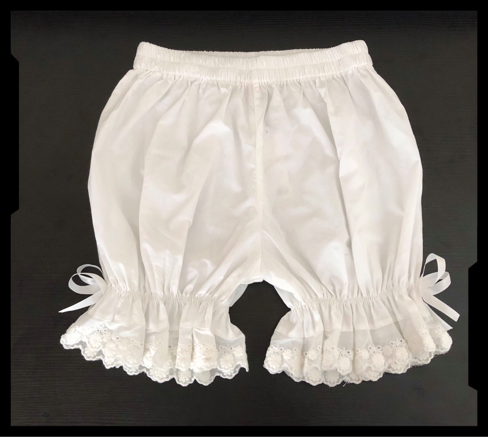 Daily Cotton Lolita Bloomers, Black and White - image 3