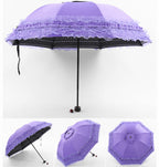 Princess Lolita Sunshade Parasol, Lace Ruffles - image 19