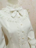 Yilia Lolita - Stand Collar Classic Lolita Blouse - image 3