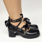 Lolita Bow Strap Shoes, Multicolors - image 8