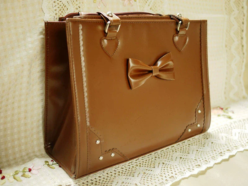 Solid Lolita Tote Bag With Large Capacity Customized Color - image 11