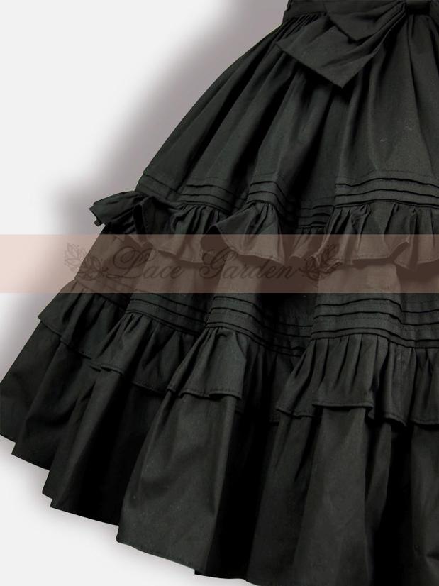 Classic Lolita Black SK Puffy Skirt - image 3